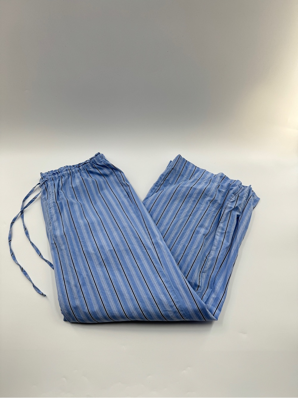 A New Day Blue Striped Wide Leg Pants – Women’s Large